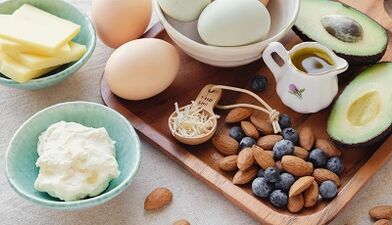 thực phẩm được phép trong chế độ ăn keto